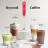 image:imageZulay Kitchen Executive Series Milk Frother Wand  Upgraded amp Improved Stand  Ideal Coffee Gift  Coffee Frother Handheld Foam Maker For Lattes  Electric Milk Frother Handheld For CappuccinoLux Cardinal Red