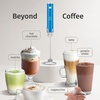 image:imageZulay Kitchen Executive Series Milk Frother Wand  Upgraded amp Improved Stand  Ideal Coffee Gift  Coffee Frother Handheld Foam Maker For Lattes  Electric Milk Frother Handheld For CappuccinoLux Metallic Blue
