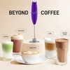 image:imageZulay Kitchen Executive Series Milk Frother Wand  Upgraded amp Improved Stand  Ideal Coffee Gift  Coffee Frother Handheld Foam Maker For Lattes  Electric Milk Frother Handheld For CappuccinoWine Purple