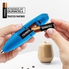 image:imageZulay Kitchen Executive Series Milk Frother Wand  Upgraded amp Improved Stand  Ideal Coffee Gift  Coffee Frother Handheld Foam Maker For Lattes  Electric Milk Frother Handheld For CappuccinoPacific Blue