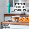 image:imageZulay Kitchen Executive Series Milk Frother Wand  Upgraded amp Improved Stand  Ideal Coffee Gift  Coffee Frother Handheld Foam Maker For Lattes  Electric Milk Frother Handheld For CappuccinoRoyal Aqua