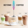 image:imageZulay Kitchen Executive Series Milk Frother Wand  Upgraded amp Improved Stand  Ideal Coffee Gift  Coffee Frother Handheld Foam Maker For Lattes  Electric Milk Frother Handheld For CappuccinoPink Rose