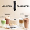 image:imageZulay Kitchen Executive Series Milk Frother Wand  Upgraded amp Improved Stand  Ideal Coffee Gift  Coffee Frother Handheld Foam Maker For Lattes  Electric Milk Frother Handheld For CappuccinoZulay Dynamic Black