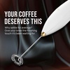 image:imageZulay Kitchen Executive Series Milk Frother Wand  Upgraded amp Improved Stand  Ideal Coffee Gift  Coffee Frother Handheld Foam Maker For Lattes  Electric Milk Frother Handheld For CappuccinoGift Box White Gold