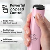 image:imageZulay Kitchen Executive Series Milk Frother Wand  Upgraded amp Improved Stand  Ideal Coffee Gift  Coffee Frother Handheld Foam Maker For Lattes  Electric Milk Frother Handheld For CappuccinoLux Pink Salt
