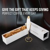 image:imageZulay Kitchen Executive Series Milk Frother Wand  Upgraded amp Improved Stand  Ideal Coffee Gift  Coffee Frother Handheld Foam Maker For Lattes  Electric Milk Frother Handheld For CappuccinoGift Box White Gold