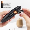 image:imageZulay Kitchen Executive Series Milk Frother Wand  Upgraded amp Improved Stand  Ideal Coffee Gift  Coffee Frother Handheld Foam Maker For Lattes  Electric Milk Frother Handheld For CappuccinoQuartz Obsidian
