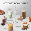 image:imageZulay Kitchen Executive Series Milk Frother Wand  Upgraded amp Improved Stand  Ideal Coffee Gift  Coffee Frother Handheld Foam Maker For Lattes  Electric Milk Frother Handheld For CappuccinoDorian Stone