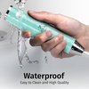 image:imageZulay Kitchen Executive Series Milk Frother Wand  Upgraded amp Improved Stand  Ideal Coffee Gift  Coffee Frother Handheld Foam Maker For Lattes  Electric Milk Frother Handheld For CappuccinoLux Blue Teal