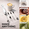 image:imageZulay Kitchen Executive Series Milk Frother Wand  Upgraded amp Improved Stand  Ideal Coffee Gift  Coffee Frother Handheld Foam Maker For Lattes  Electric Milk Frother Handheld For CappuccinoUltra White