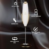 image:imageZulay Kitchen Executive Series Milk Frother Wand  Upgraded amp Improved Stand  Ideal Coffee Gift  Coffee Frother Handheld Foam Maker For Lattes  Electric Milk Frother Handheld For CappuccinoGift Box White Gold