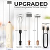 image:imageZulay Kitchen Executive Series Milk Frother Wand  Upgraded amp Improved Stand  Ideal Coffee Gift  Coffee Frother Handheld Foam Maker For Lattes  Electric Milk Frother Handheld For CappuccinoZulay Dynamic Cream  Gold