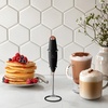 image:imageZulay Kitchen Executive Series Milk Frother Wand  Upgraded amp Improved Stand  Ideal Coffee Gift  Coffee Frother Handheld Foam Maker For Lattes  Electric Milk Frother Handheld For CappuccinoBlackforge Copper