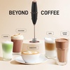 image:imageZulay Kitchen Executive Series Milk Frother Wand  Upgraded amp Improved Stand  Ideal Coffee Gift  Coffee Frother Handheld Foam Maker For Lattes  Electric Milk Frother Handheld For CappuccinoLuster Copper