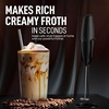 image:imageZulay Kitchen Executive Series Milk Frother Wand  Upgraded amp Improved Stand  Ideal Coffee Gift  Coffee Frother Handheld Foam Maker For Lattes  Electric Milk Frother Handheld For CappuccinoAll Must Go Gift Box Black