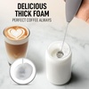 image:imageZulay Kitchen Executive Series Milk Frother Wand  Upgraded amp Improved Stand  Ideal Coffee Gift  Coffee Frother Handheld Foam Maker For Lattes  Electric Milk Frother Handheld For CappuccinoAll Must Go Slate Stone