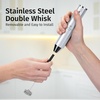 image:imageZulay Kitchen Executive Series Milk Frother Wand  Upgraded amp Improved Stand  Ideal Coffee Gift  Coffee Frother Handheld Foam Maker For Lattes  Electric Milk Frother Handheld For CappuccinoLux Premium Silver
