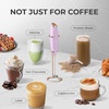 image:imageZulay Kitchen Executive Series Milk Frother Wand  Upgraded amp Improved Stand  Ideal Coffee Gift  Coffee Frother Handheld Foam Maker For Lattes  Electric Milk Frother Handheld For CappuccinoElegant Rose Gold