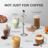 image:imageZulay Kitchen Executive Series Milk Frother Wand  Upgraded amp Improved Stand  Ideal Coffee Gift  Coffee Frother Handheld Foam Maker For Lattes  Electric Milk Frother Handheld For CappuccinoDaybreak Gray