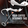 image:imageZulay Kitchen Executive Series Milk Frother Wand  Upgraded amp Improved Stand  Ideal Coffee Gift  Coffee Frother Handheld Foam Maker For Lattes  Electric Milk Frother Handheld For CappuccinoGift Box Black  Copper