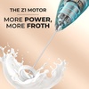image:imageZulay Kitchen Executive Series Milk Frother Wand  Upgraded amp Improved Stand  Ideal Coffee Gift  Coffee Frother Handheld Foam Maker For Lattes  Electric Milk Frother Handheld For CappuccinoDark Cypress