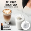 image:imageZulay Kitchen Executive Series Milk Frother Wand  Upgraded amp Improved Stand  Ideal Coffee Gift  Coffee Frother Handheld Foam Maker For Lattes  Electric Milk Frother Handheld For CappuccinoUltimate Black