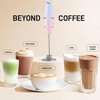image:imageZulay Kitchen Executive Series Milk Frother Wand  Upgraded amp Improved Stand  Ideal Coffee Gift  Coffee Frother Handheld Foam Maker For Lattes  Electric Milk Frother Handheld For CappuccinoOrchid Bloom