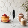 image:imageZulay Kitchen Executive Series Milk Frother Wand  Upgraded amp Improved Stand  Ideal Coffee Gift  Coffee Frother Handheld Foam Maker For Lattes  Electric Milk Frother Handheld For CappuccinoDeep Midnight