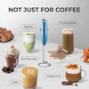 image:imageZulay Kitchen Executive Series Milk Frother Wand  Upgraded amp Improved Stand  Ideal Coffee Gift  Coffee Frother Handheld Foam Maker For Lattes  Electric Milk Frother Handheld For CappuccinoHarbor Metallic