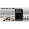 image:imageZulay Kitchen Magia Clasica Automatic Espresso Machine with BuiltIn Grinder Touch Panel Coffee Maker Steam Wand Milk Frother Adjustable Strength SelfCleaning Black amp Copper 13 x 177 x 94Polished Silver