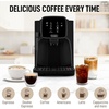 image:imageZulay Kitchen Magia Clasica Automatic Espresso Machine with BuiltIn Grinder Touch Panel Coffee Maker Steam Wand Milk Frother Adjustable Strength SelfCleaning Black amp Copper 13 x 177 x 94Black