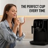 image:imageZulay Kitchen Magia Clasica Automatic Espresso Machine with BuiltIn Grinder Touch Panel Coffee Maker Steam Wand Milk Frother Adjustable Strength SelfCleaning Black amp Copper 13 x 177 x 94Black