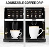image:imageZulay Kitchen Magia Clasica Automatic Espresso Machine with BuiltIn Grinder Touch Panel Coffee Maker Steam Wand Milk Frother Adjustable Strength SelfCleaning Black amp Copper 13 x 177 x 94Polished Silver