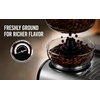 image:imageZulay Kitchen Magia Clasica Automatic Espresso Machine with BuiltIn Grinder Touch Panel Coffee Maker Steam Wand Milk Frother Adjustable Strength SelfCleaning Black amp Copper 13 x 177 x 94Black  Silver