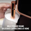 image:imageZulay Kitchen Magia Clasica Automatic Espresso Machine with BuiltIn Grinder Touch Panel Coffee Maker Steam Wand Milk Frother Adjustable Strength SelfCleaning Black amp Copper 13 x 177 x 94Black  Copper