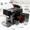 image:imageZulay Kitchen Magia Clasica Automatic Espresso Machine with BuiltIn Grinder Touch Panel Coffee Maker Steam Wand Milk Frother Adjustable Strength SelfCleaning Black amp Copper 13 x 177 x 94Silver