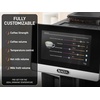 image:imageZulay Kitchen Magia Clasica Automatic Espresso Machine with BuiltIn Grinder Touch Panel Coffee Maker Steam Wand Milk Frother Adjustable Strength SelfCleaning Black amp Copper 13 x 177 x 94Polished Silver
