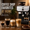 image:imageZulay Kitchen Magia Clasica Automatic Espresso Machine with BuiltIn Grinder Touch Panel Coffee Maker Steam Wand Milk Frother Adjustable Strength SelfCleaning Black amp Copper 13 x 177 x 94Black  Silver