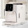 image:imageZulay Kitchen Magia Clasica Automatic Espresso Machine with BuiltIn Grinder Touch Panel Coffee Maker Steam Wand Milk Frother Adjustable Strength SelfCleaning Black amp Copper 13 x 177 x 94Cream  Silver