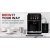 image:imageZulay Kitchen Magia Clasica Automatic Espresso Machine with BuiltIn Grinder Touch Panel Coffee Maker Steam Wand Milk Frother Adjustable Strength SelfCleaning Black amp Copper 13 x 177 x 94Black