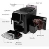 image:imageZulay Kitchen Magia Clasica Automatic Espresso Machine with BuiltIn Grinder Touch Panel Coffee Maker Steam Wand Milk Frother Adjustable Strength SelfCleaning Black amp Copper 13 x 177 x 94Black