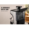 image:imageZulay Kitchen Magia Clasica Automatic Espresso Machine with BuiltIn Grinder Touch Panel Coffee Maker Steam Wand Milk Frother Adjustable Strength SelfCleaning Black amp Copper 13 x 177 x 94Black  Silver