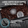 image:imageZulay Kitchen Magia Clasica Automatic Espresso Machine with BuiltIn Grinder Touch Panel Coffee Maker Steam Wand Milk Frother Adjustable Strength SelfCleaning Black amp Copper 13 x 177 x 94Black  Copper
