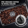 image:imageZulay Kitchen Magia Clasica Automatic Espresso Machine with BuiltIn Grinder Touch Panel Coffee Maker Steam Wand Milk Frother Adjustable Strength SelfCleaning Black amp Copper 13 x 177 x 94Polished Silver