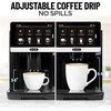 image:imageZulay Kitchen Magia Clasica Automatic Espresso Machine with BuiltIn Grinder Touch Panel Coffee Maker Steam Wand Milk Frother Adjustable Strength SelfCleaning Black amp Copper 13 x 177 x 94Silver