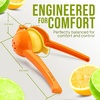 image:imageZulay Kitchen Metal 2in1 Lemon Squeezer  Sturdy Max Extraction Hand Juicer Lemon Squeezer Gets Every Last Drop  Easy to Clean Manual Citrus Juicer  EasyUse Lemon Juicer Squeezer  RedYellowOrange  Yellow
