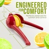 image:imageZulay Kitchen Metal 2in1 Lemon Squeezer  Sturdy Max Extraction Hand Juicer Lemon Squeezer Gets Every Last Drop  Easy to Clean Manual Citrus Juicer  EasyUse Lemon Juicer Squeezer  RedYellowRed  Yellow