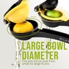 image:imageZulay Kitchen Metal 2in1 Lemon Squeezer  Sturdy Max Extraction Hand Juicer Lemon Squeezer Gets Every Last Drop  Easy to Clean Manual Citrus Juicer  EasyUse Lemon Juicer Squeezer  RedYellowBlack  Yellow
