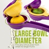 image:imageZulay Kitchen Metal 2in1 Lemon Squeezer  Sturdy Max Extraction Hand Juicer Lemon Squeezer Gets Every Last Drop  Easy to Clean Manual Citrus Juicer  EasyUse Lemon Juicer Squeezer  RedYellowPurple  Yellow