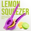 image:imageZulay Kitchen Metal 2in1 Lemon Squeezer  Sturdy Max Extraction Hand Juicer Lemon Squeezer Gets Every Last Drop  Easy to Clean Manual Citrus Juicer  EasyUse Lemon Juicer Squeezer  RedYellowPurple  Yellow